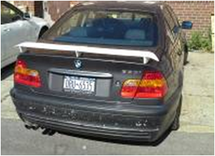 1998-2005 Bmw E46 3 Series 4D Sedan Hw Style Trunk Spoiler Accessories