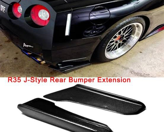 09-15 Nissan GTR R35 J-Style Rear Bumper Extension