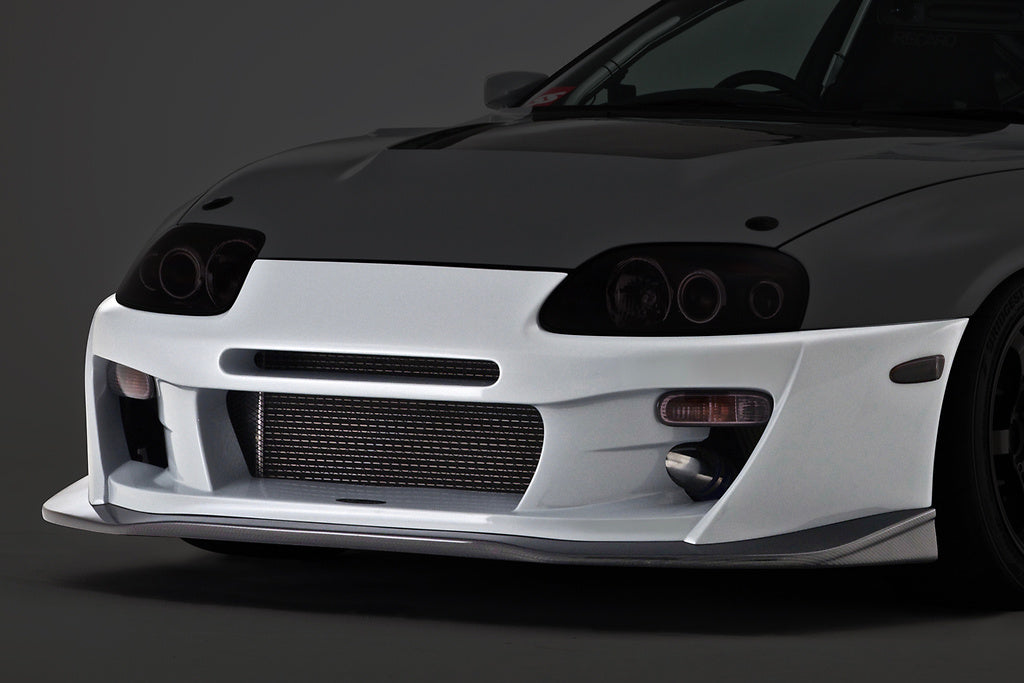 93-02 Toyota Supra JZA80 MK4 Varis Solid Joker Style Front Bumper + Carbon Lip