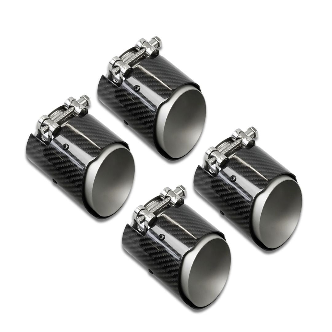 Bmw M2 M3 M4 Gloss Carbon Exhaust Tip (4 Pcs Set)