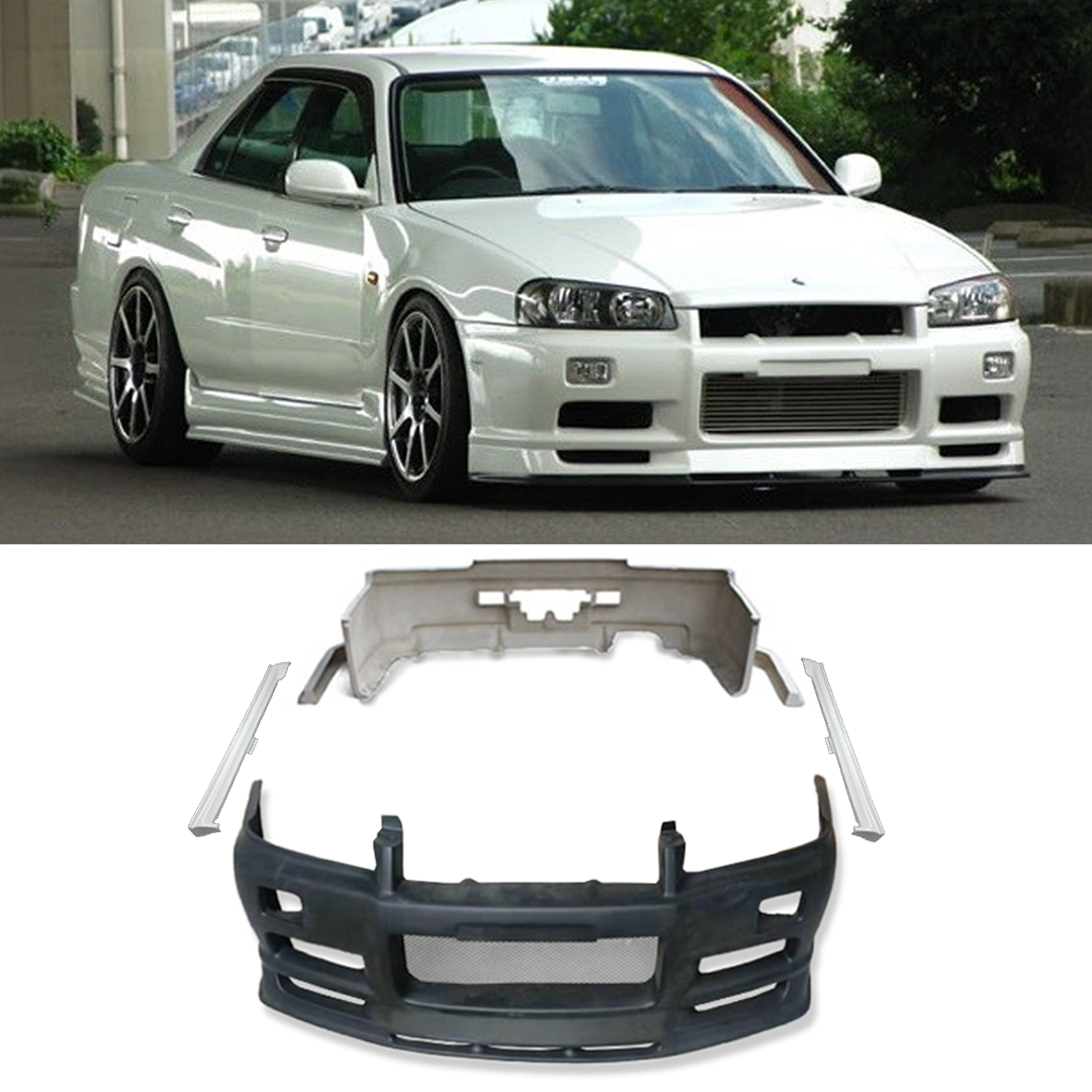 R34 GTR Style Conversion Kit (Sedan 4dr ) For Nissan R34 GT & GTTT Sedan Models