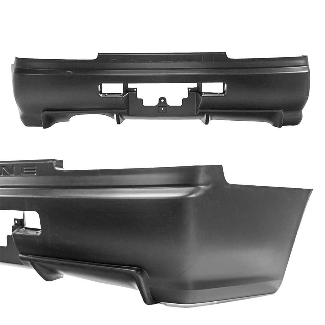 R34 GTR Style Plastic Rear Bumper With Skyline Logo For Nissan Skyline R34 GTR