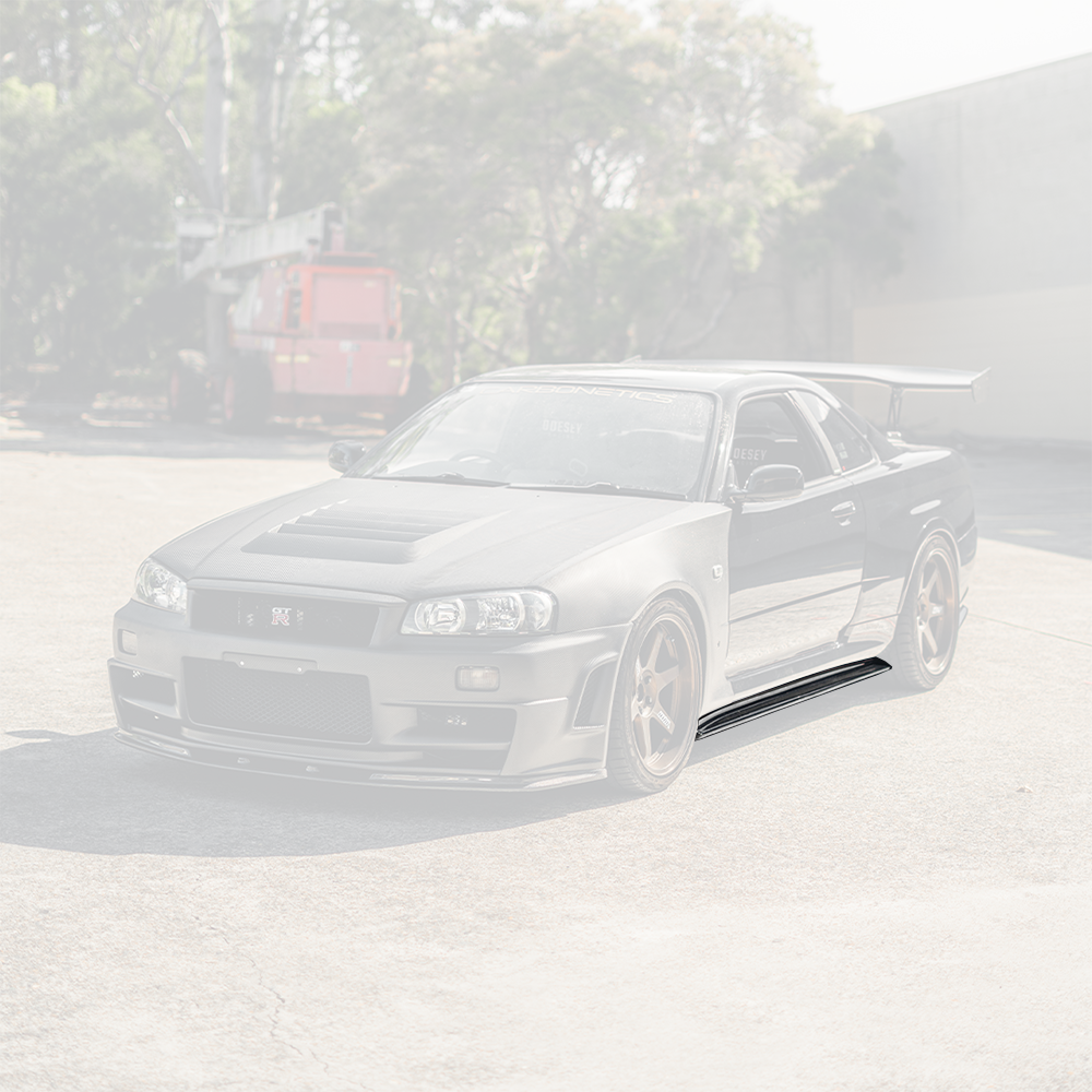 NS Side Skirt Underboard For 1999-2002 Nissan Skyline R34 GTR - Carbonetics