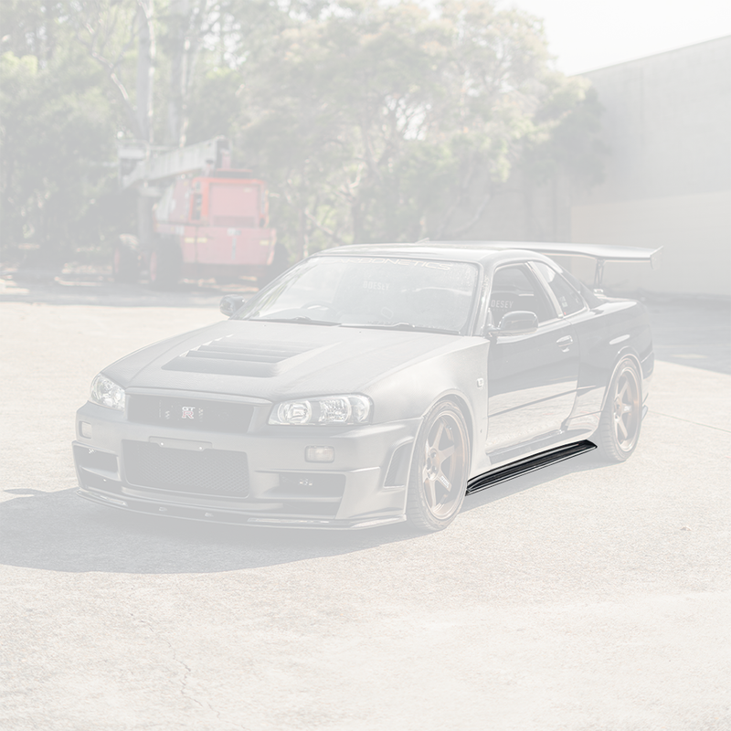 NS Side Skirt Underboard For 1999-2002 Nissan Skyline R34 GTR - Carbonetics