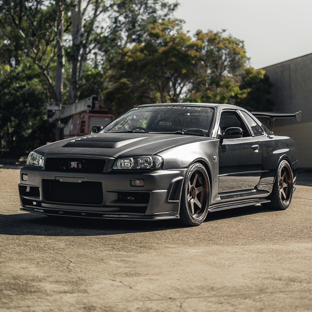 NS Side Skirt Underboard For 1999-2002 Nissan Skyline R34 GTR - Carbonetics