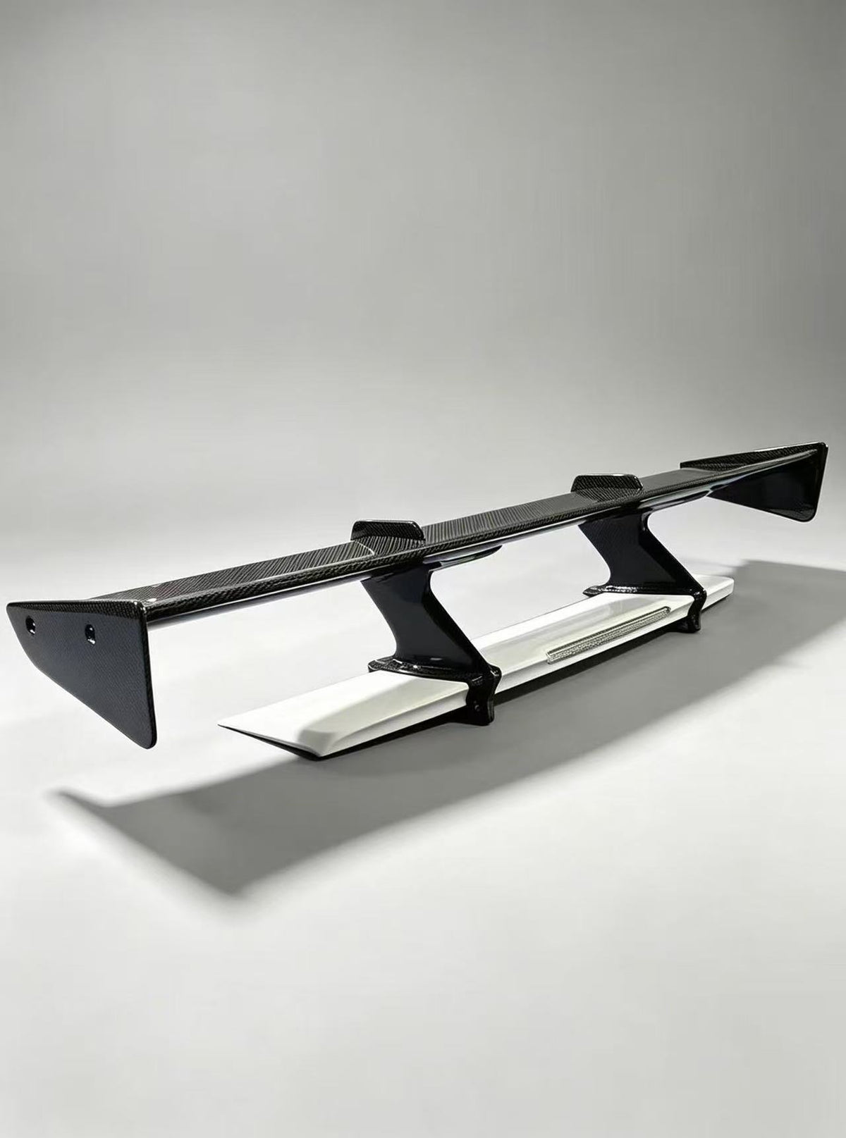 Top Secret style dry carbon rear spoiler for the Nissan R35 GT-R 2017+, shown off the vehicle