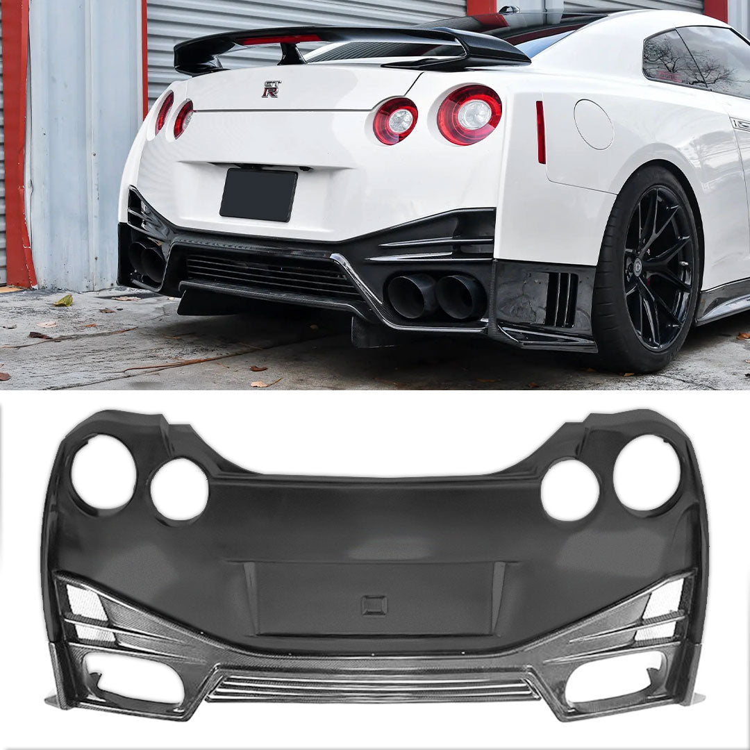 NS Style Plastic Rear Bumper For Nissan R35 GTR 2017+