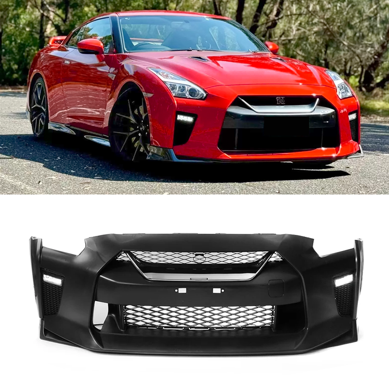 OEM Style 2017 Plastic Front Bumper For Nissan R35 GTR - Carbonetics