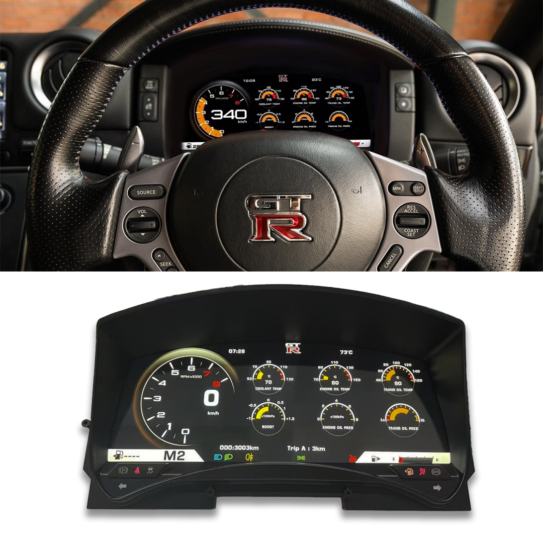 Nissan R35 GTR 2008-2024 Digital Instrument Cluster Dash Upgrade R35 ...