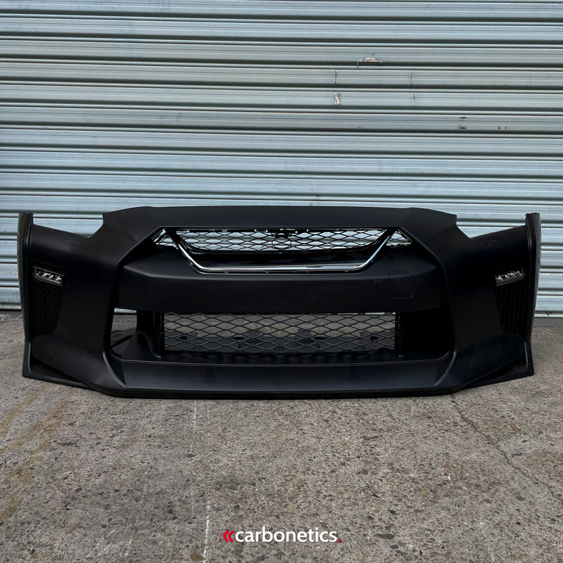 OEM Style 2017 Plastic Front Bumper For Nissan R35 GTR - Carbonetics