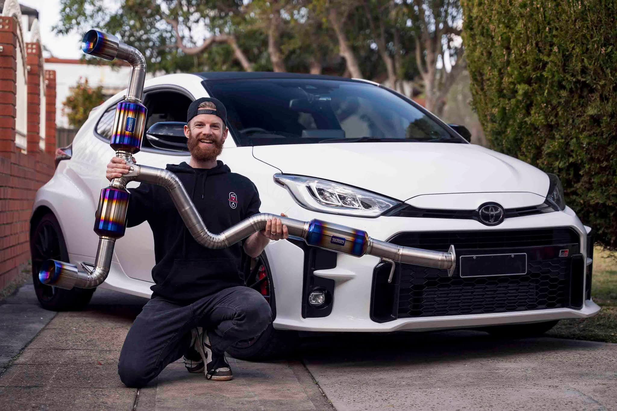 Cirspec Catback Exhaust System Titan 3" For  Toyota GR Yaris - Carbonetics
