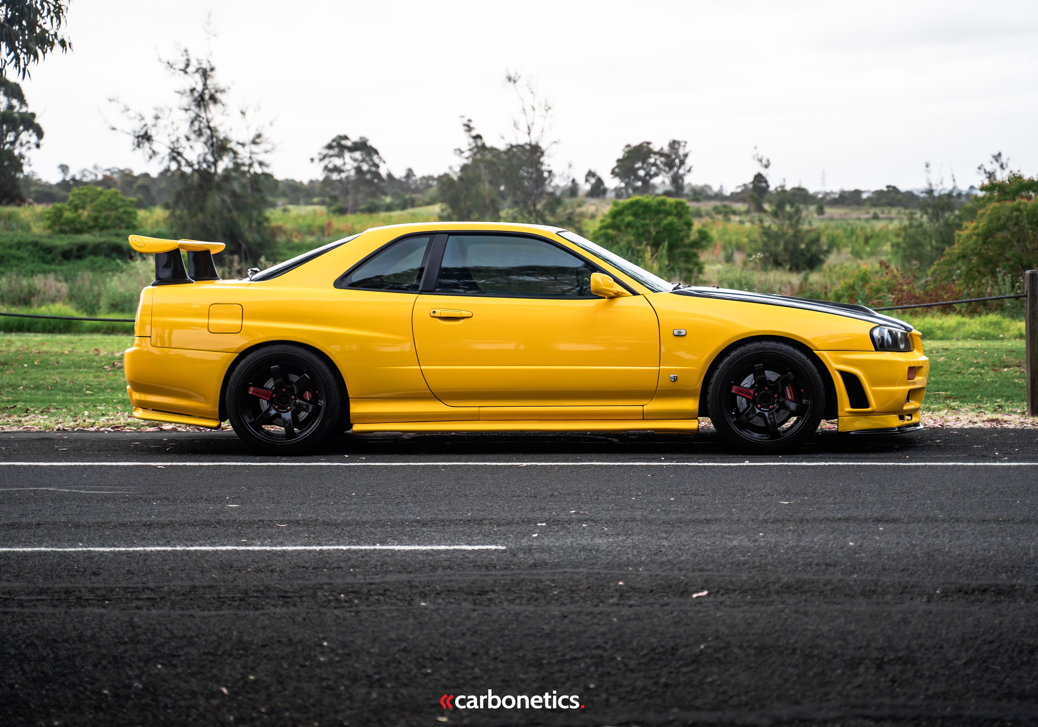 1999-2002 Nissan Skyline R34 Gtt East Bear Style Side Skirt Extensions Only Fits Accessories