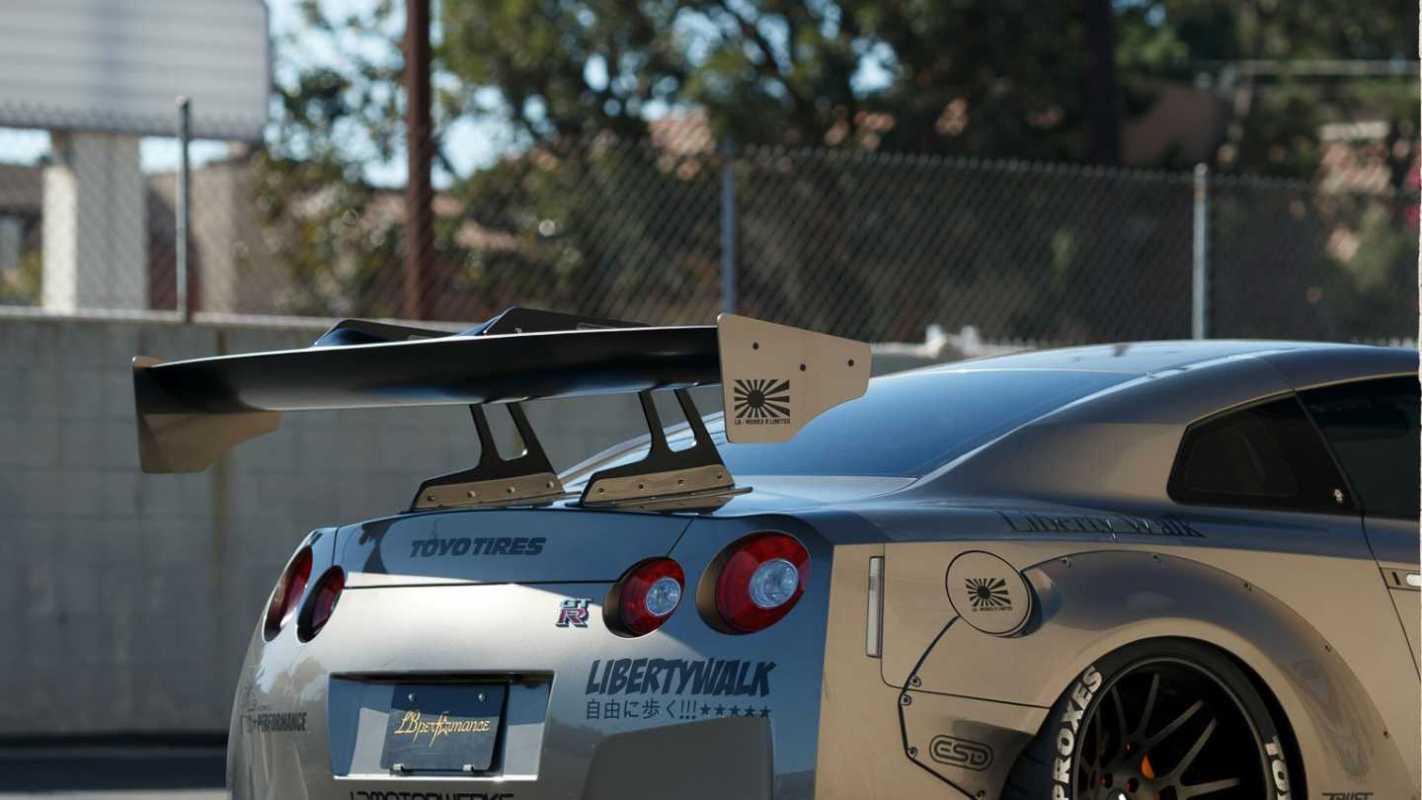 2008-2015 Nissan R35 Gtr Cba Dba Lb Performance Ver 1 Style Rear Wing Accessories