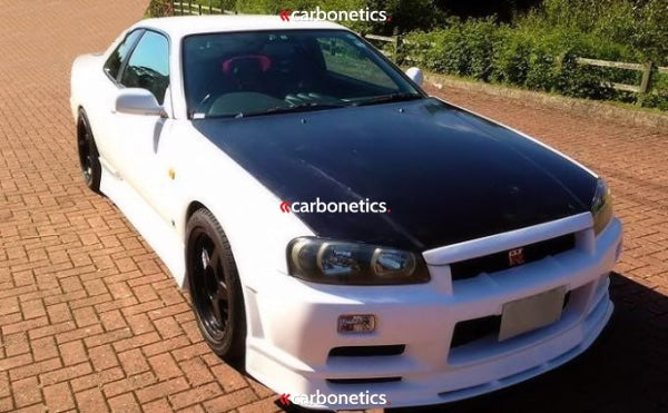 URAS Type-2 Bonnet Lip For Skyline R34 Type-R