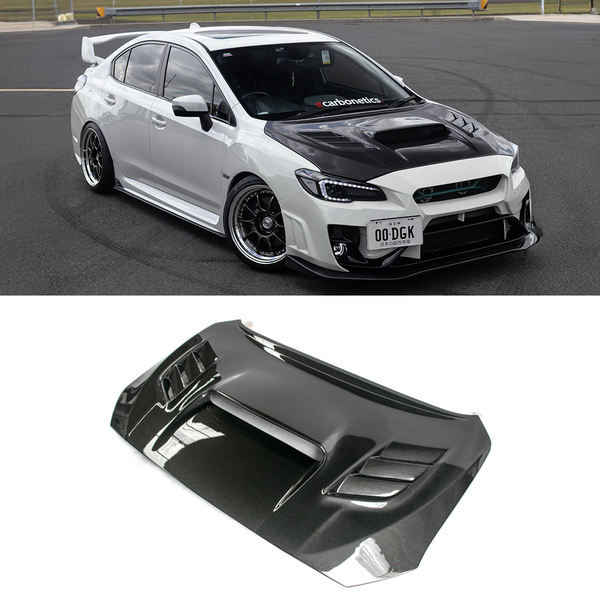 VRS ARISING II Style Hood 2015-2019 For Subaru Impreza VA WRX S4 & WRX STI Sedan - Carbonetics