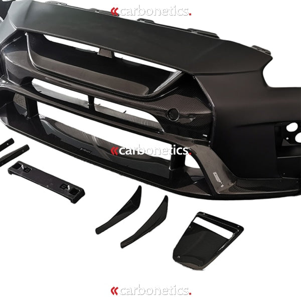 17- R35 Gtr Varis 19Ver Magnum Opus Style Front Bumper Ver3 W. Carbon Drl Cover