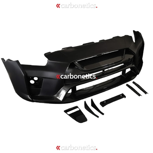 17- R35 Gtr Varis 19Ver Magnum Opus Style Front Bumper Ver3 W. Carbon Drl Cover