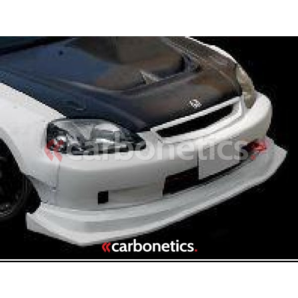 1996-2000 Civic Ek Hatchback M&m Style Racing Hyper Front Lip