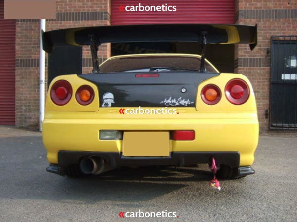 1999-2002 Nissan Skyline R34 Gtr Oem Rear Bumper Diffuser Accessories