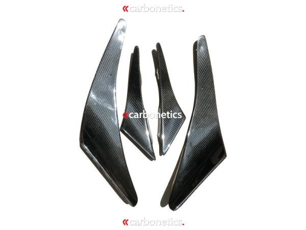 2003-2007 Mitsubishi Evolution 8-9 Jun Style Front Bumper Canard (Only ...