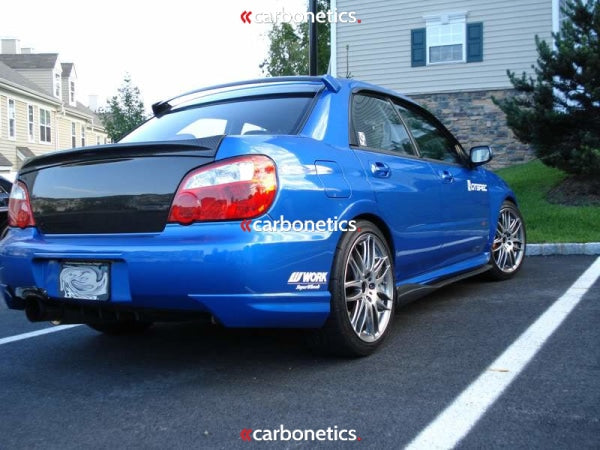 2004-2007 Subaru Impreza Wrx 8-9Th Jdm Oem Style Rear Bumper Spats Accessories