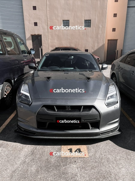 2008-2010 Nissan R35 Gtr Cba Kansai Type 2 Style Front Lip W/ Air Duct Accessories