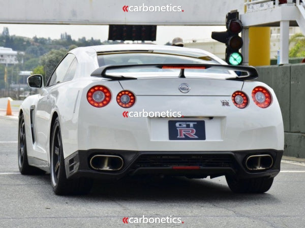 2008-2010 Nissan R35 Gtr Cba Oem Style Rear Bumper W/o Lip (Option In Hole Cut For Mounting Of Ben