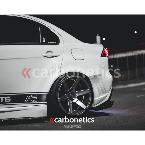 2008-2012 Mitsubishi Lancer Evolution X Vs Wide Body Version Rear Over Fender (6 Pcs) Accessories