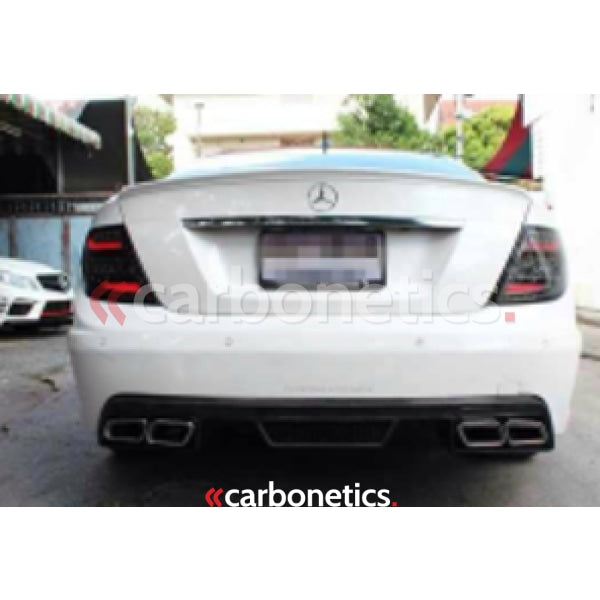 2008-2013 Mecedes Benz W204 C Class Coupe & Sedan Prior Design Style Rear Bumper Accessories