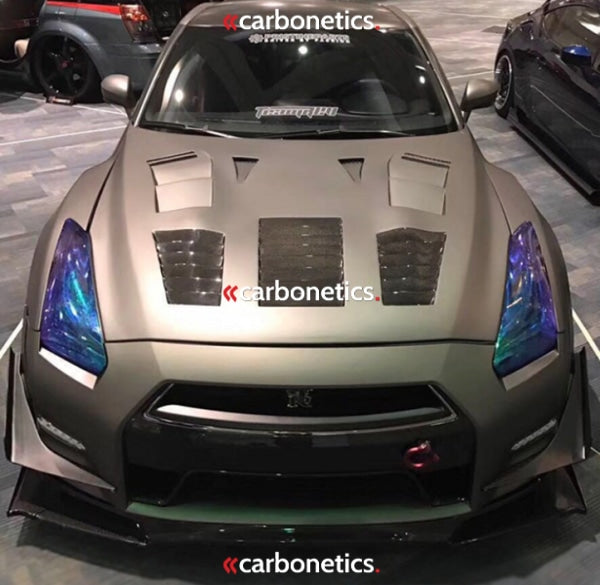 2008-2015 Nissan R35 Gtr Cba Dba Gt Race Style Hood Accessories