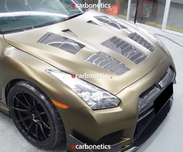 2008-2015 Nissan R35 Gtr Cba Dba Gt Race Style Hood Accessories