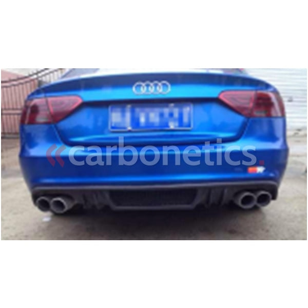 2009-2012 Audi A5 B8 Sedan Sportback Rieger Style Quad Exhaust Rear Diffuser Accessories