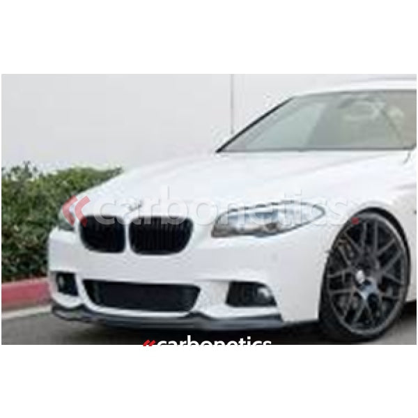 2010-2013 Bmw 5 Series F10 F18 Sedan Arkym Style Front Lip Cf Only Fit M-Tech Bumper Accessories
