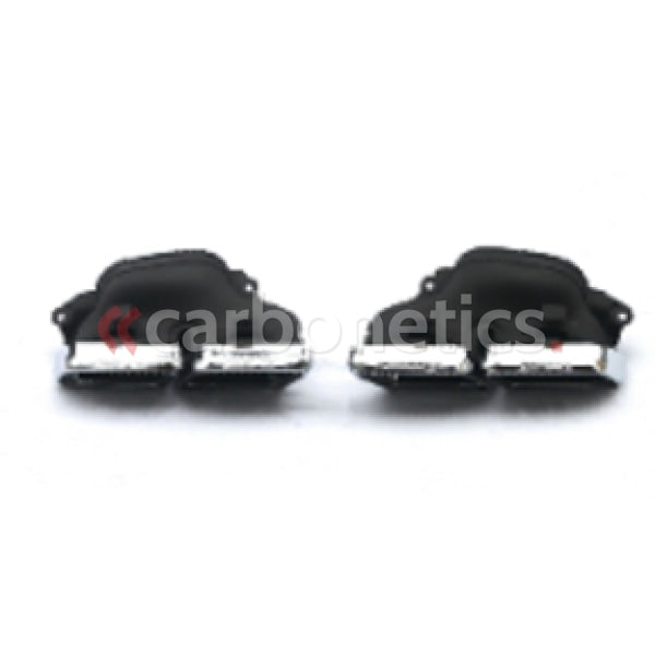 2012-2013 Mercedes Benz W204 C Class Sedan Black Series Style Muffler Tips Accessories