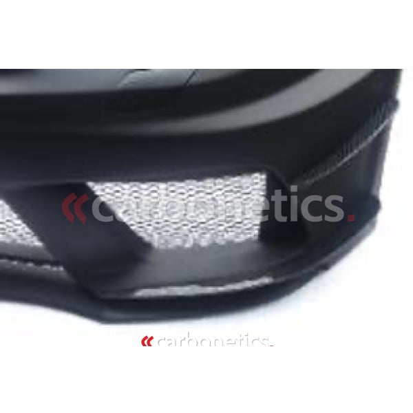 2012-2013 Mercedes Benz W204 C Class Sedan Black Series Style Wider Front Bumper Canard 4Pcs