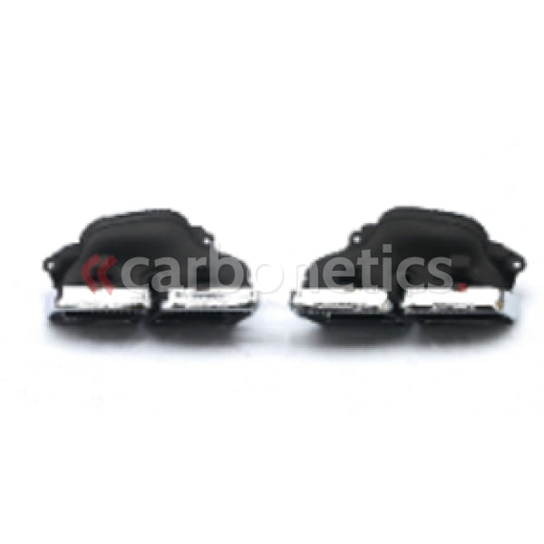 2012-2013 Mercedes Benz W204 C63 Amg Sedan Black Series Style Muffler Tips Accessories