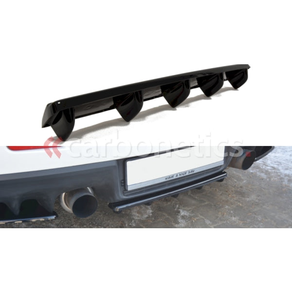 Central Rear Splitter Mitsubishi Lancer Evo X (With Vertical Bars)