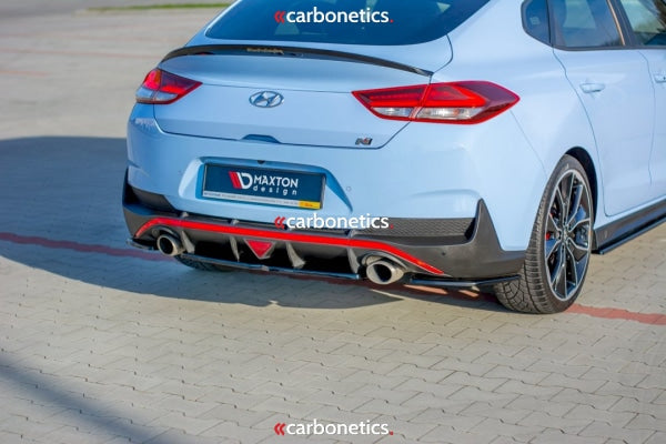 Central Rear Splitter (No Vertical Bars) Hyundai I30 Mk3 N Fastback (2018-)