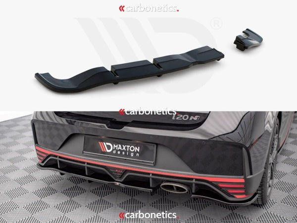 Central Rear Splitter (Vertical Bars) Hyundai I20 N Mk3 (2020-)