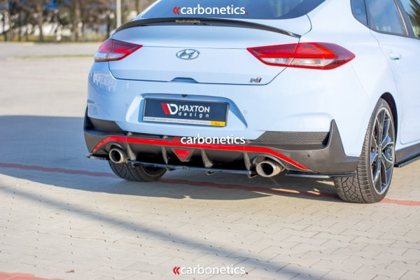 Central Rear Splitter (W/ Vertical Bars) Hyundai I30 Mk3 N Fastback (2018-)