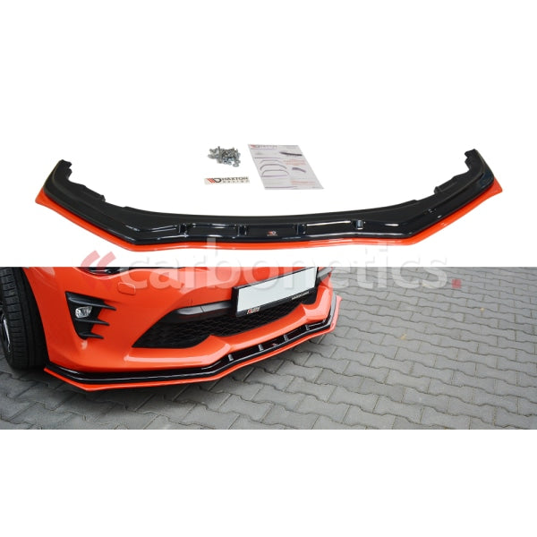 Front Splitter (Black & Red) V.4 Toyota Gt86 Facelift 2017-Up