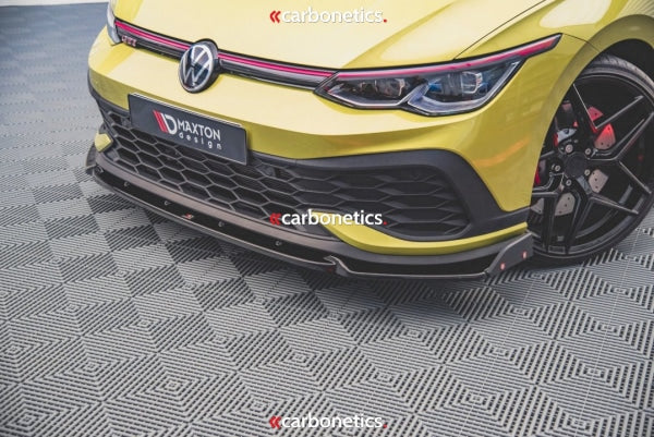 Front Splitter (+Flaps) V1 Vw Golf 8 Gti Clubsport (2020-)