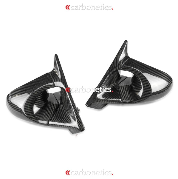 Mitsubishi Lancer Evolution 5-6 Carbon Fibre Ganador Style Electric Side Mirrors 1998-2001