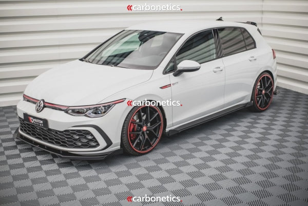 Racing Durability Side Skirts Diffusers (+Flaps) Vw Golf 8 Gti / Clubsport (2020-)