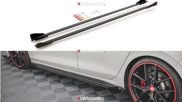 Racing Durability Side Skirts Diffusers (+Flaps) Vw Golf 8 Gti / Clubsport (2020-)