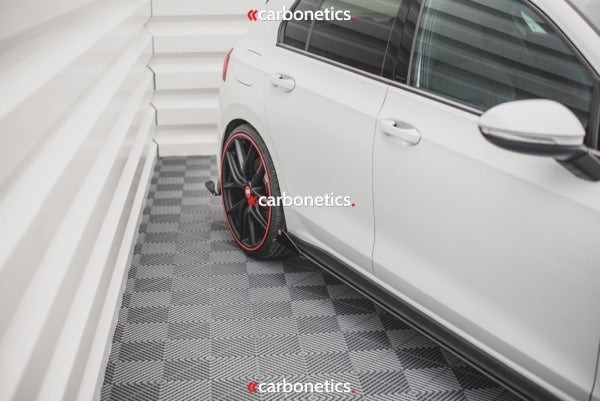 Racing Durability Side Skirts Diffusers (+Flaps) Vw Golf 8 Gti / Clubsport (2020-)