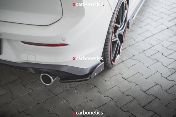 Rear Side Splitters (+Flaps) V2 Vw Golf 8 Gti (2020-)