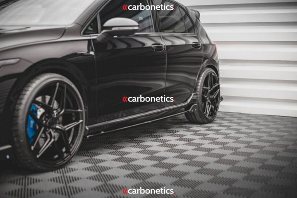 Side Skirts Diffusers (+Flaps) V.2 Vw Golf R Mk8 (2020-)