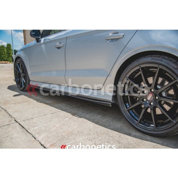 Side Skirts Diffusers V.2 Audi S3 Sedan 8V Facelift (2016-2020)