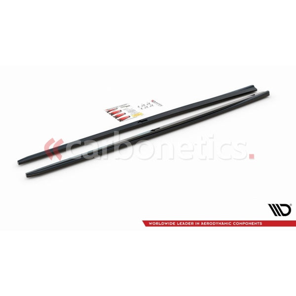 Side Skirts Diffusers V.2 Audi S3 Sedan 8V Facelift (2016-2020)